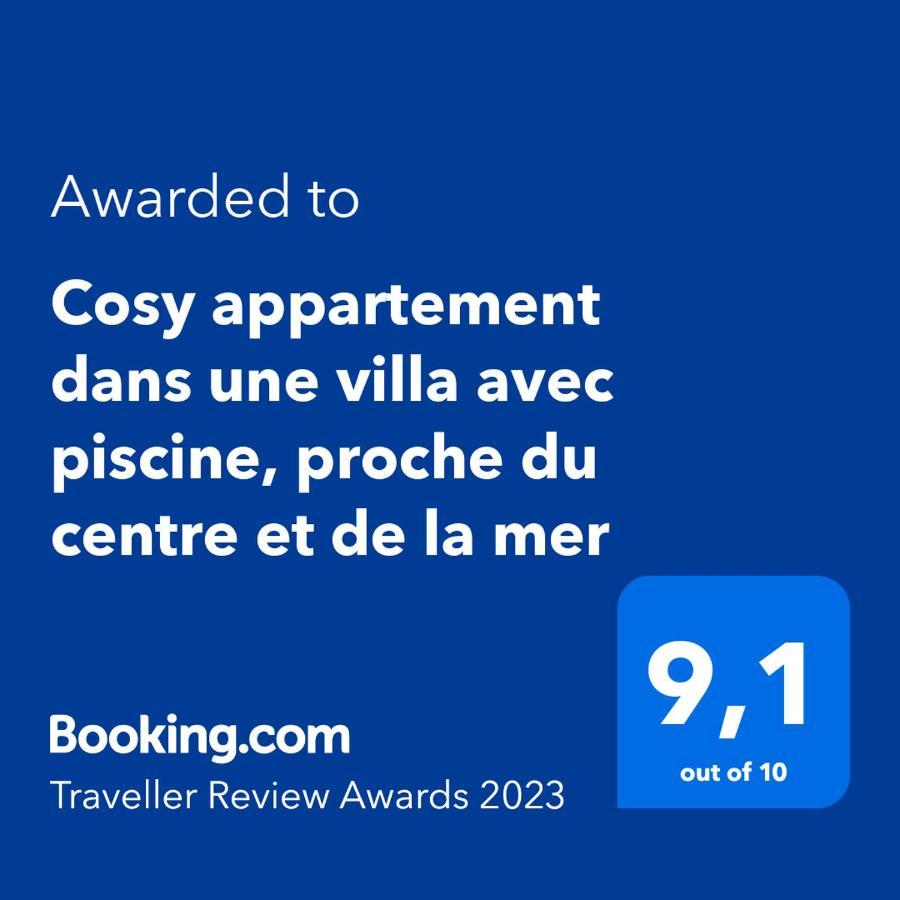 Cosy Appartement Dans Une Villa Avec Piscine, Proche Du Centre Et De La Mer Кабур Экстерьер фото
